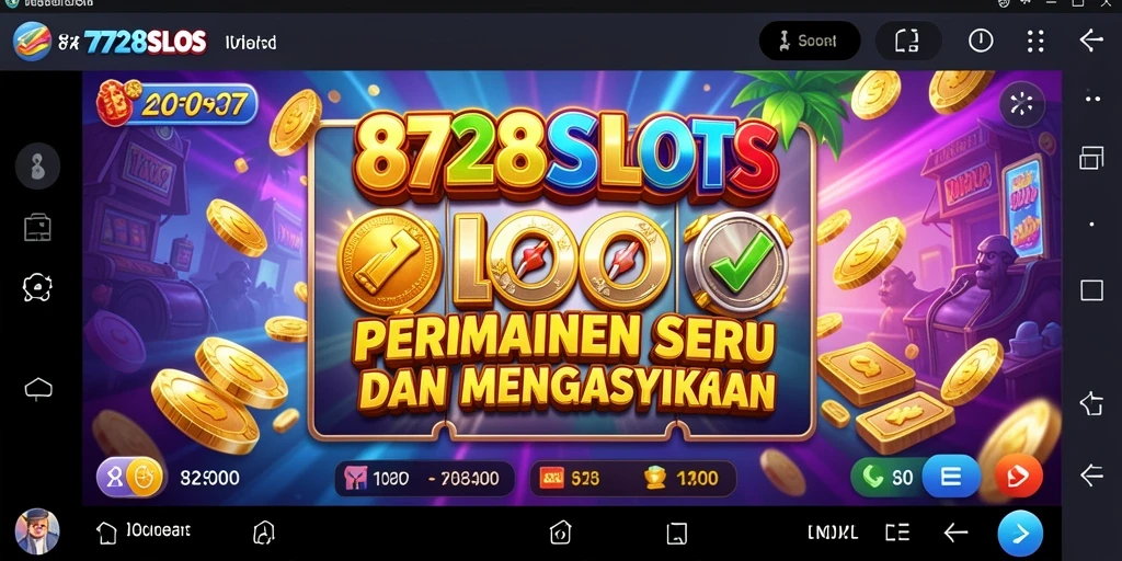 Tampilan gameplay 8728SLOTS yang mengesankan dan seru.