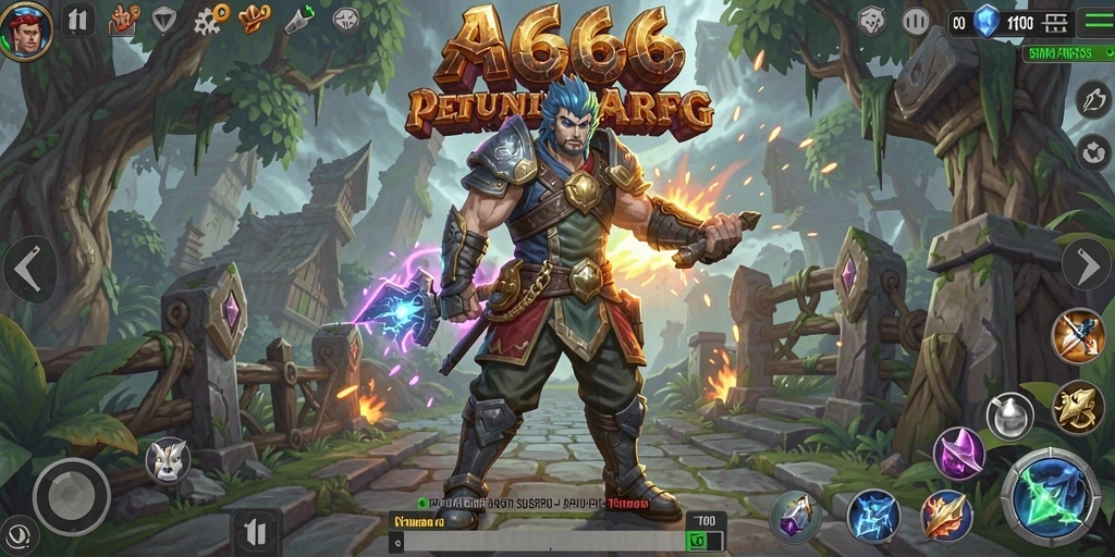 Tangkapan layar gameplay ARPG menunjukkan aksi pertempuran yang intens.
