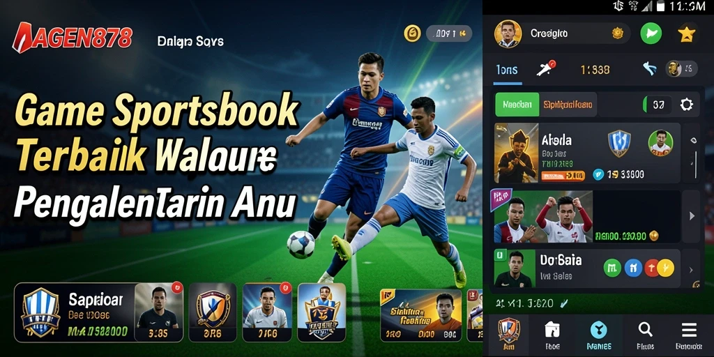 Screenshot utama AGEN878 menampilkan momen seru dalam taruhan Sportsbook.