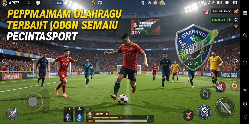Tampilan gameplay seru dari API77 dengan aksi olahraga mendebarkan.