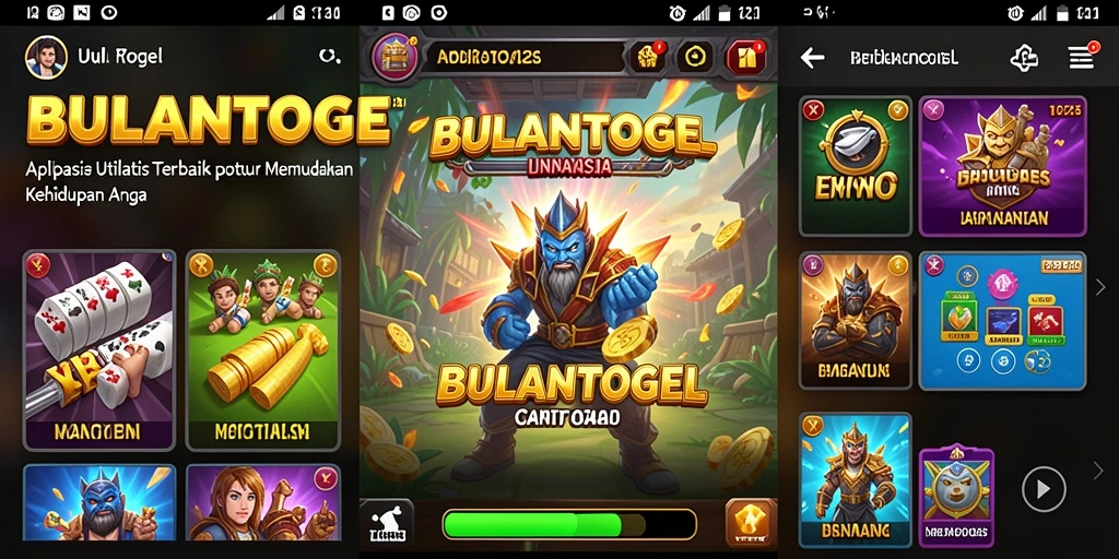 Tampilan antarmuka yang intuitif dari BULANTOGEL, mudah dipahami oleh pengguna.