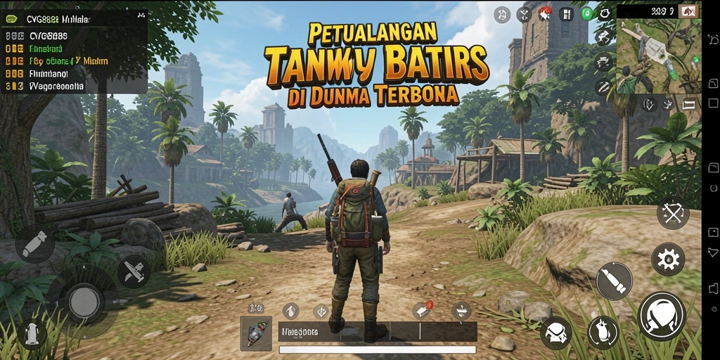 Tampilan gameplay CVG8888 yang menakjubkan di dunia terbuka.