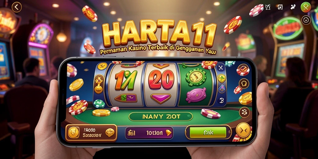 Tampilan gameplay HARTA11 menampilkan keseruan permainan Kasino yang memikat.