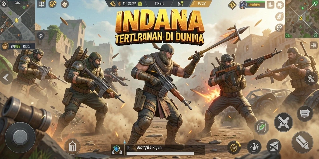 Gameplay mendebarkan di INDAAA dengan pertarungan intens.