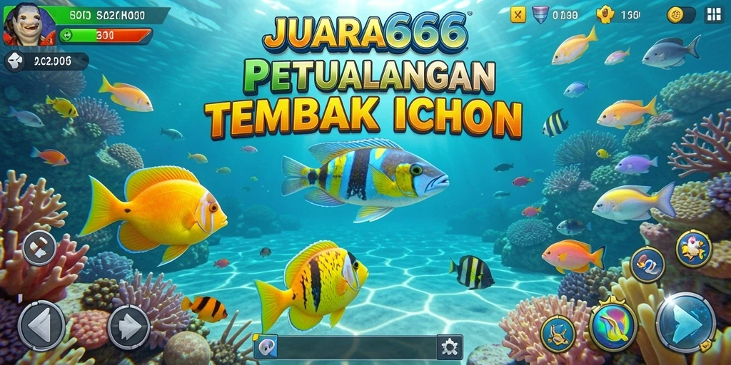 Tampilan gameplay seru dalam JUARA666 menembak ikan.