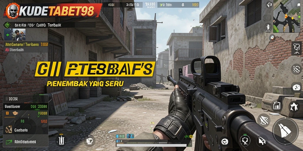 Screenshot gameplay KUDETABET98 yang menampilkan aksi menembak yang mendebarkan.