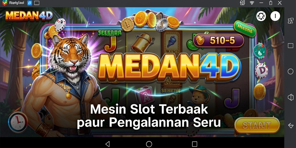 Screenshot MEDAN4D menampilkan gameplay slot yang seru dan interaktif.