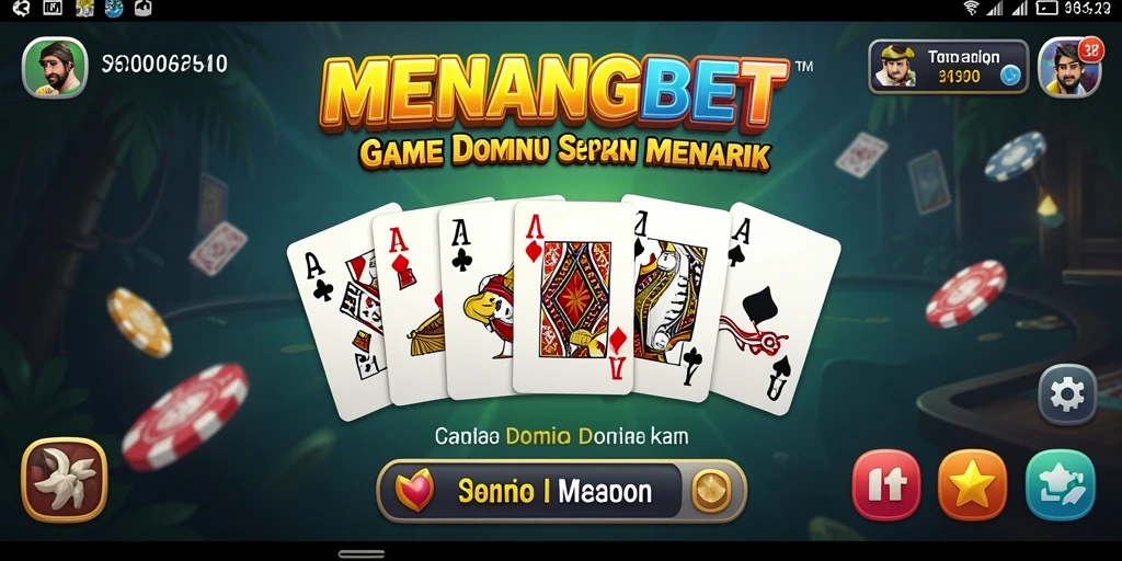 Tampilan gameplay Domino yang seru dan interaktif.