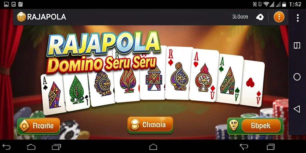 Tangkapan layar RAJAPOLA menunjukkan kegembiraan dalam bermain Domino.