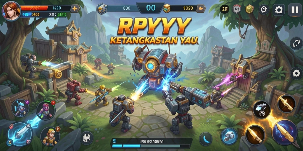 Tampilan gameplay RPYYY yang mendebarkan dan penuh strategi.