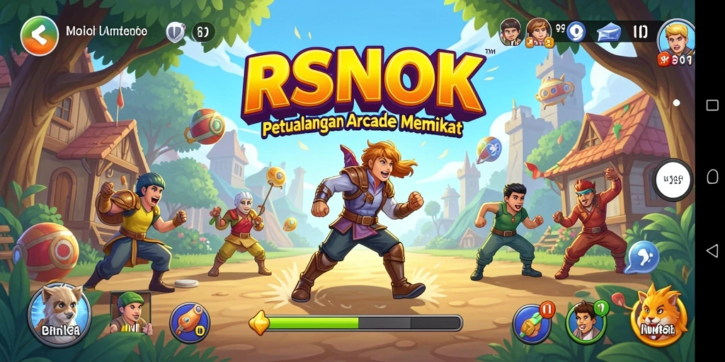 Tampilan gameplay RSNOK yang seru dan penuh tantangan.