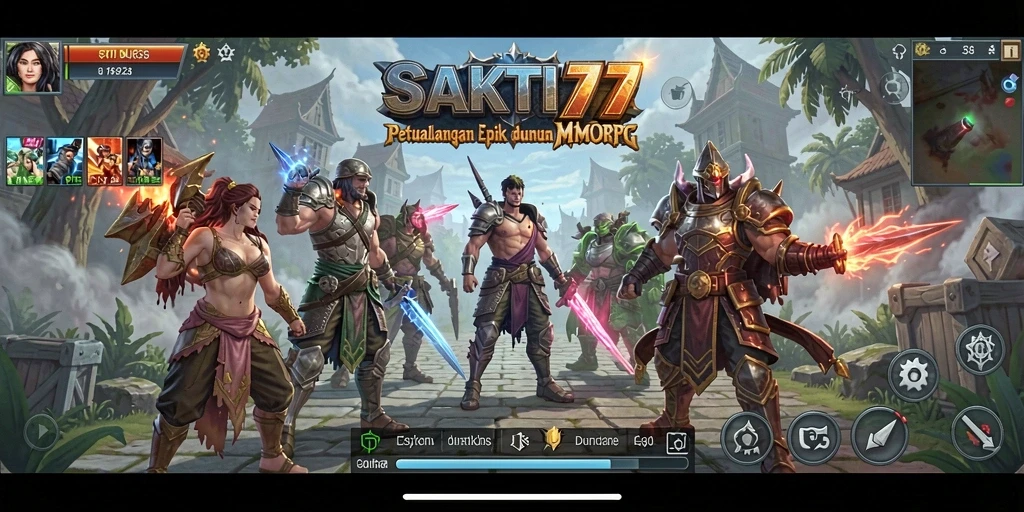 Tampilan gameplay SAKTI77 dengan aksi pertempuran yang seru dan grafis menawan.