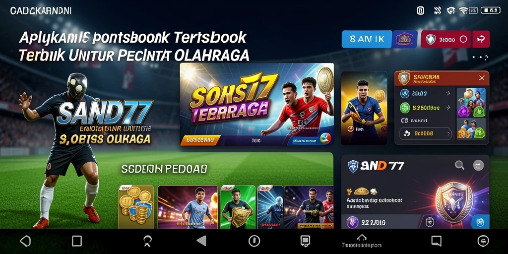 Tampilan antarmuka SAND77 yang menarik dan informatif dalam taruhan olahraga.