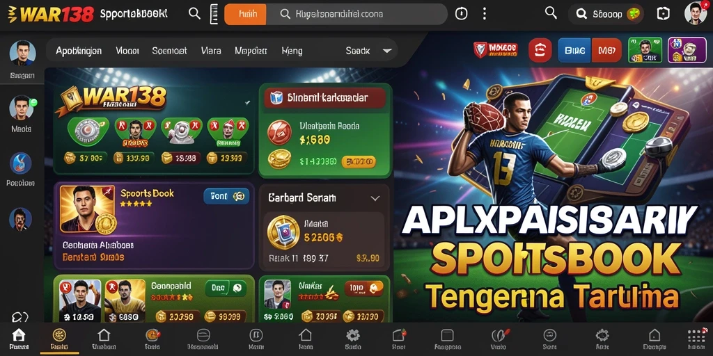 Tampilan utama <strong>WAR138</strong> menampilkan berbagai pilihan taruhan olahraga.